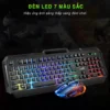 Bàn Phím Gaming SIDOTECH V5 PRO có dây, LED RGB, thiết kế công thái học và chống nước